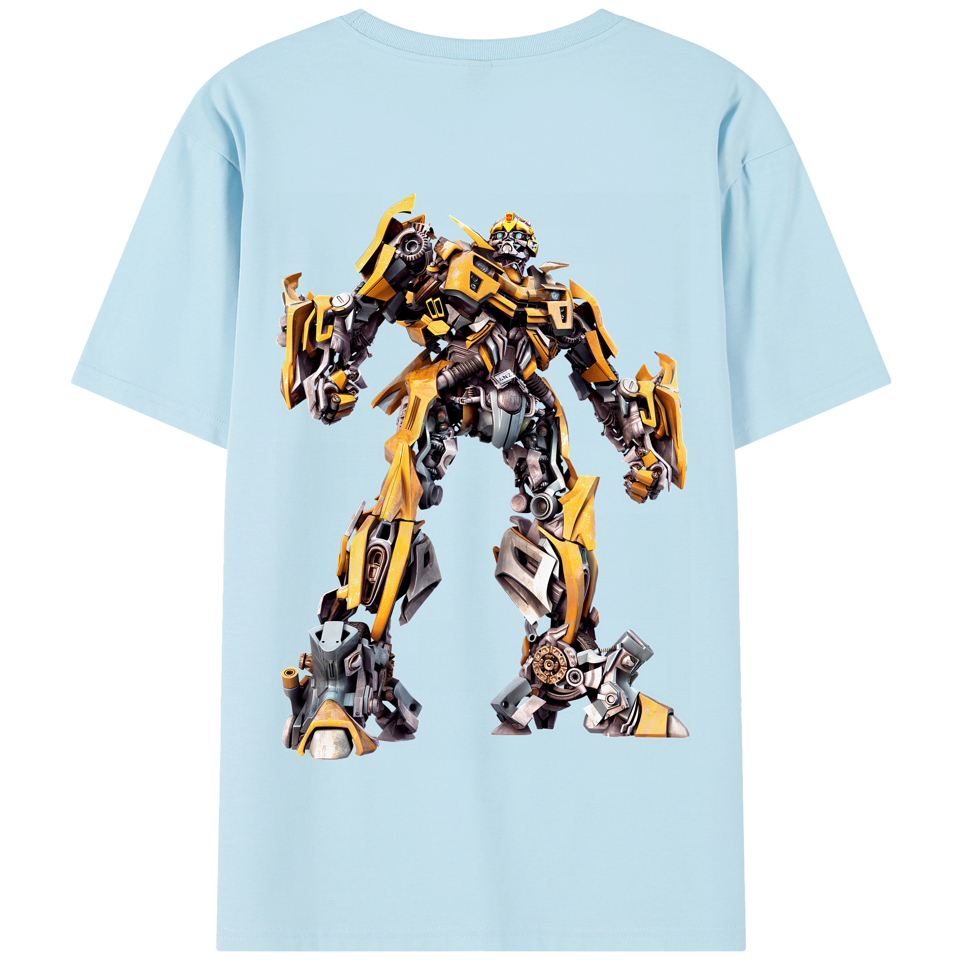 （画像用） Transformers トランスフォーマー 綿100％半袖Tシャツ（背面プリント）